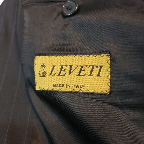 Leveti Blazer Size 46R Super 140's Vitale Barberis Canonico Sports Coat Jacket B - Picture 6 of 8